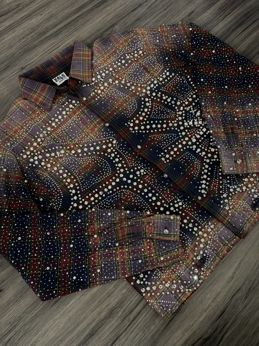 Vale Vale Forever Purple Fever Flannel ‘Blue/ Orange” Size S Size US S / EU 44-46 / 1 - 2 Thumbnail