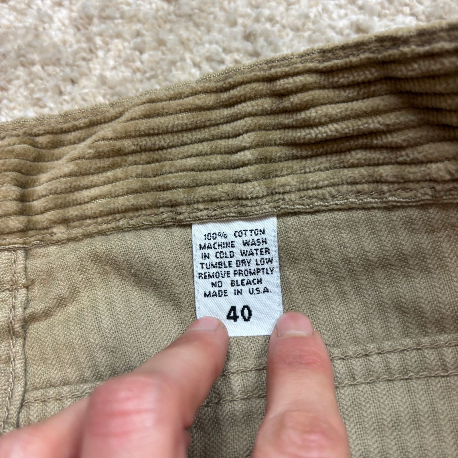 Vintage NWT Deadstock Vintage Hi Cutline Corduroy Baggy Pants 40x32 Size US 40 / EU 56 - 9 Thumbnail