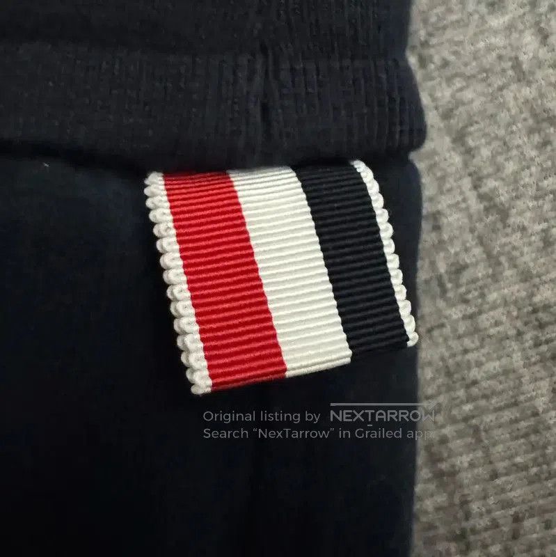 Thom Browne Thom Browne Navy Cotton Embroidered Casual Pants . Size US 27 - 3 Thumbnail