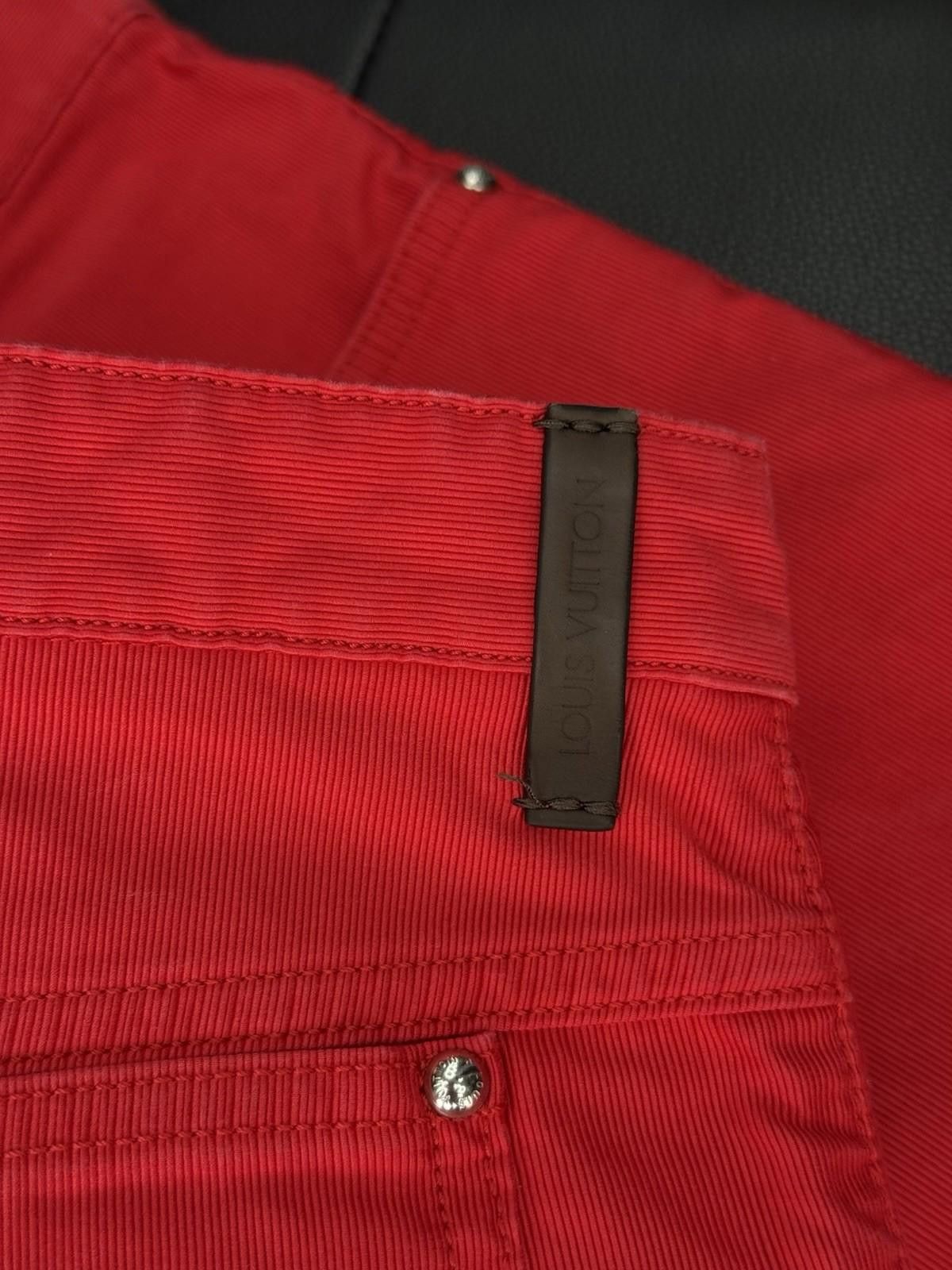 Louis Vuitton Authentic Louis Vuitton Red Denim Jeans Pants (34) Vintage Size US 34 / EU 50 - 12 Thumbnail