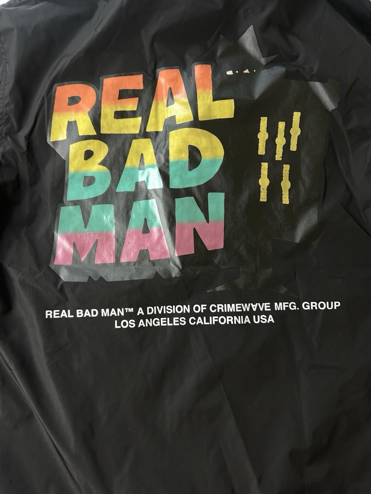 Real Bad Man Real Bad Man Black Jacket Mens Small Coach Windbreaker LA Size US S / EU 44-46 / 1 - 3 Thumbnail