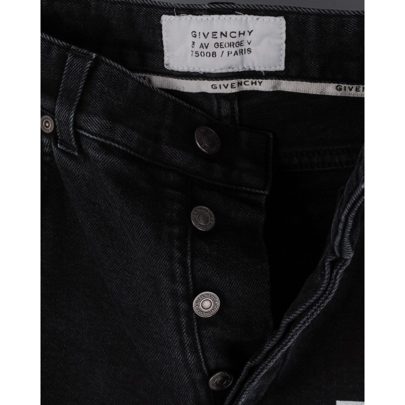 Givenchy Givenchy paris logo black skinny pant jeans Size US 31 - 8 Thumbnail