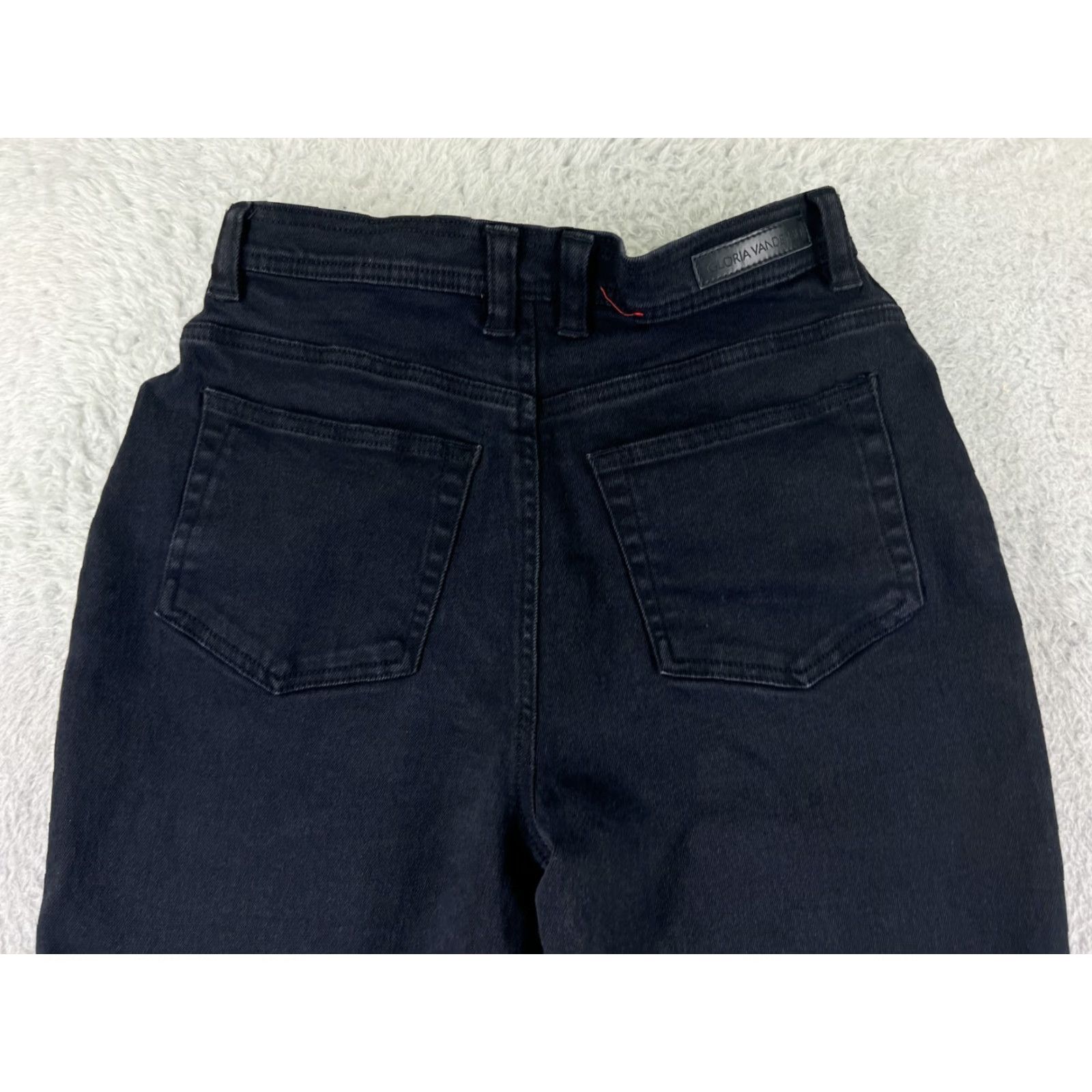 Gloria Vanderbilt Gloria Vanderbilt Jeans Womens 8 Black Denim Stretch Cotton Blend Straight Size 30" / US 8 / IT 44 - 4 Thumbnail