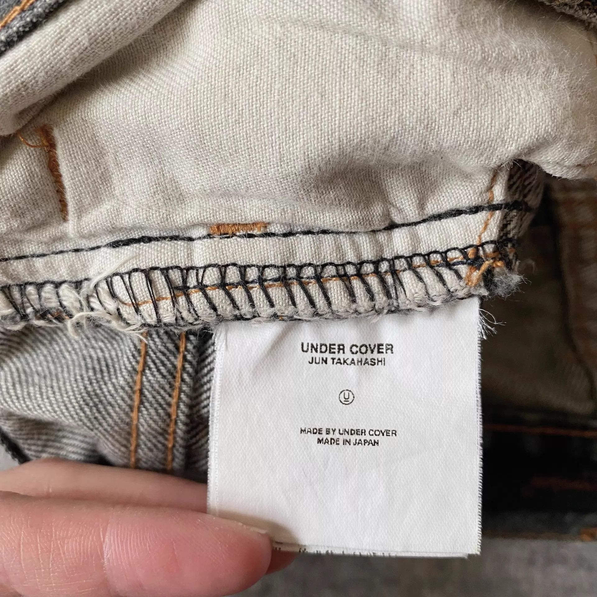Undercover Undercover 02AW Witch Cross Zip Distressed Denim Pants Size US 32 / EU 48 - 7 Thumbnail