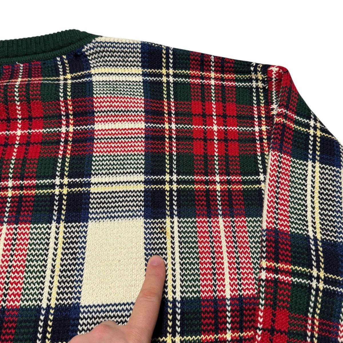 Gant Vintage 90s Gant Plaid Crewneck Sweater Men's Large FLAWS Size US L / EU 52-54 / 3 - 8 Thumbnail