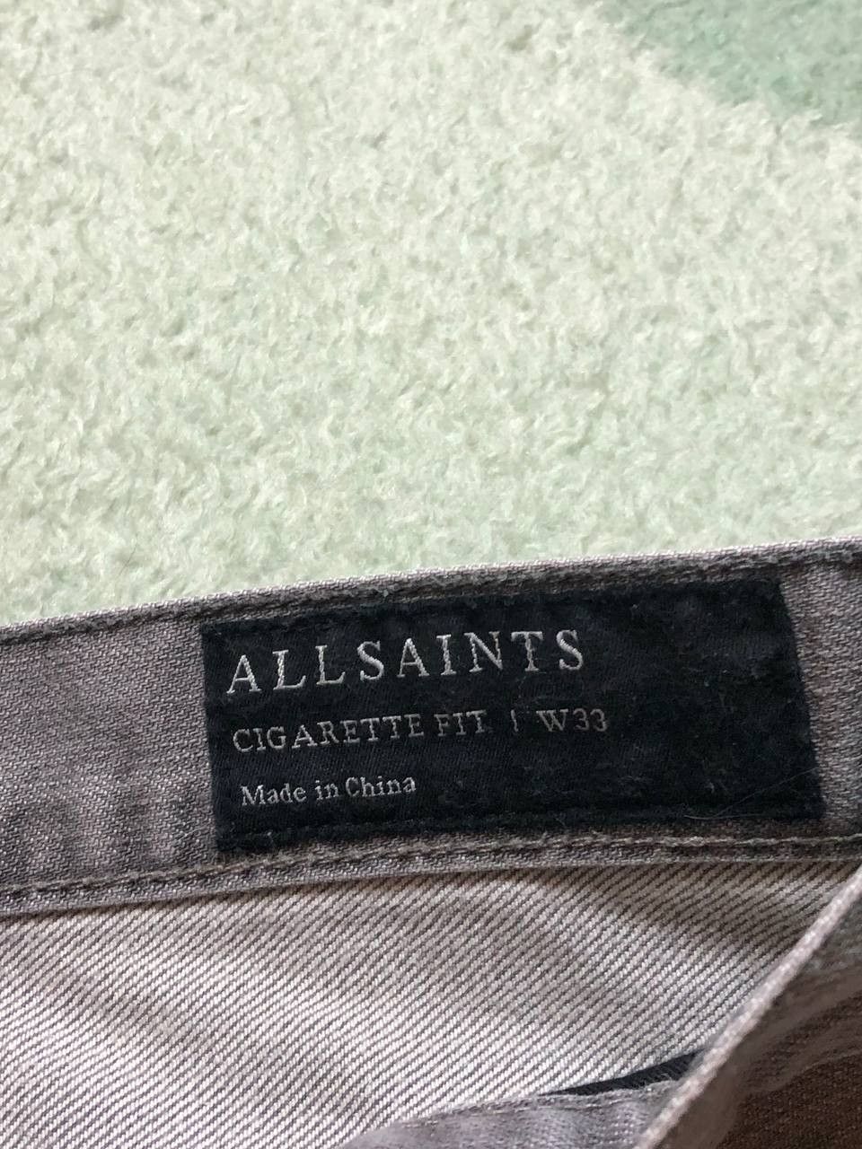 Allsaints ALLSAINTS Men’s Straight Fit Denim Jeans Everyday Wear W33 Size US 33 - 2 Thumbnail