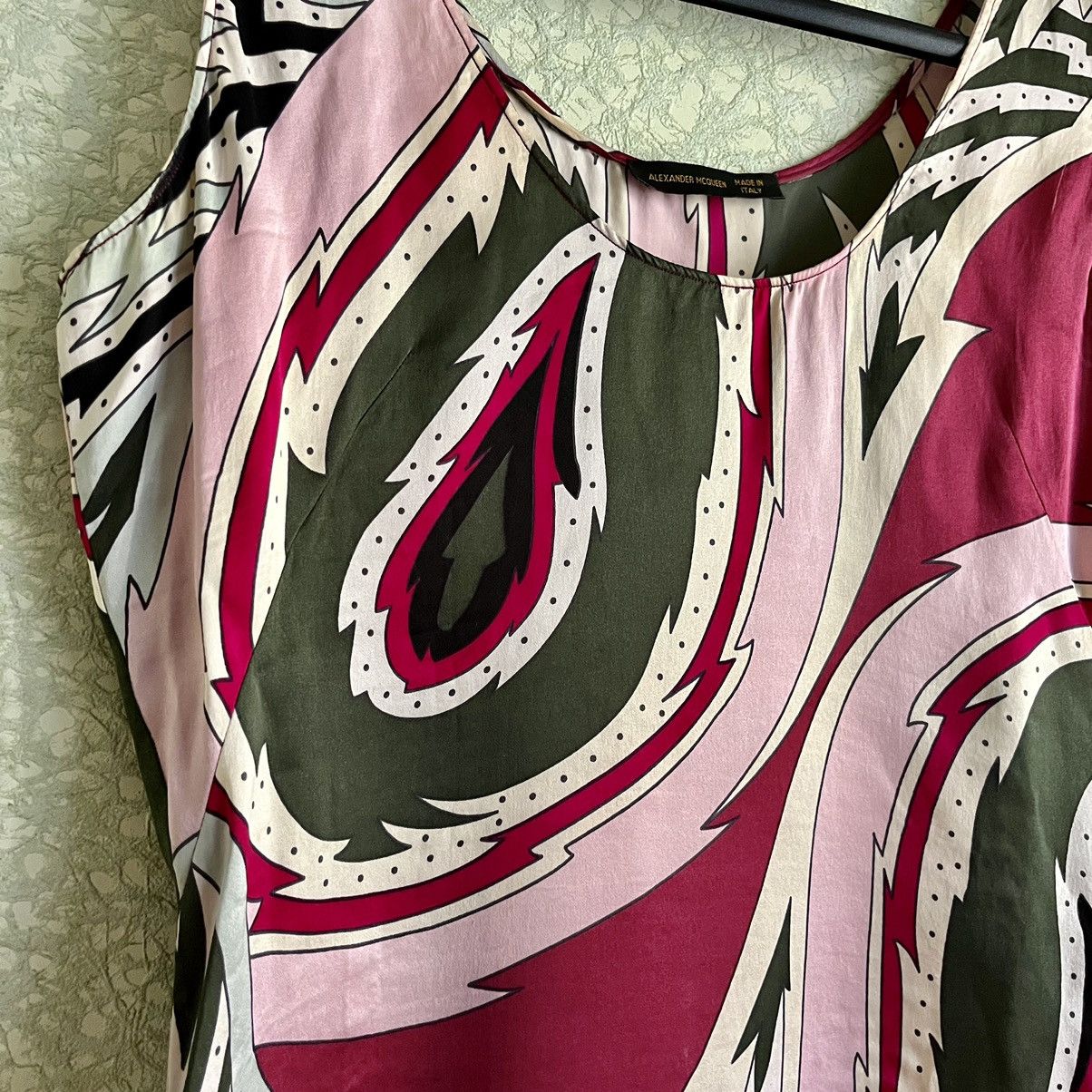 Alexander McQueen SS01 ‘Voss’ Paisley Print Silk Top Size M / US 6-8 / IT 42-44 - 3 Thumbnail
