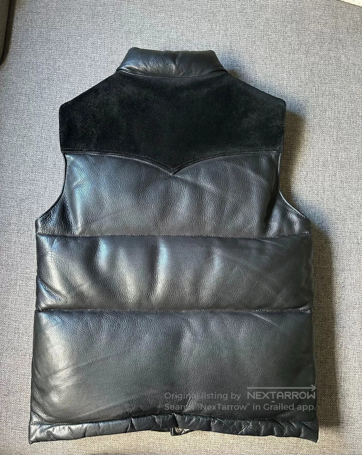 The Real McCoy's real mccoy leather down vest for men. Size US M / EU 48-50 / 2 - 2 Thumbnail