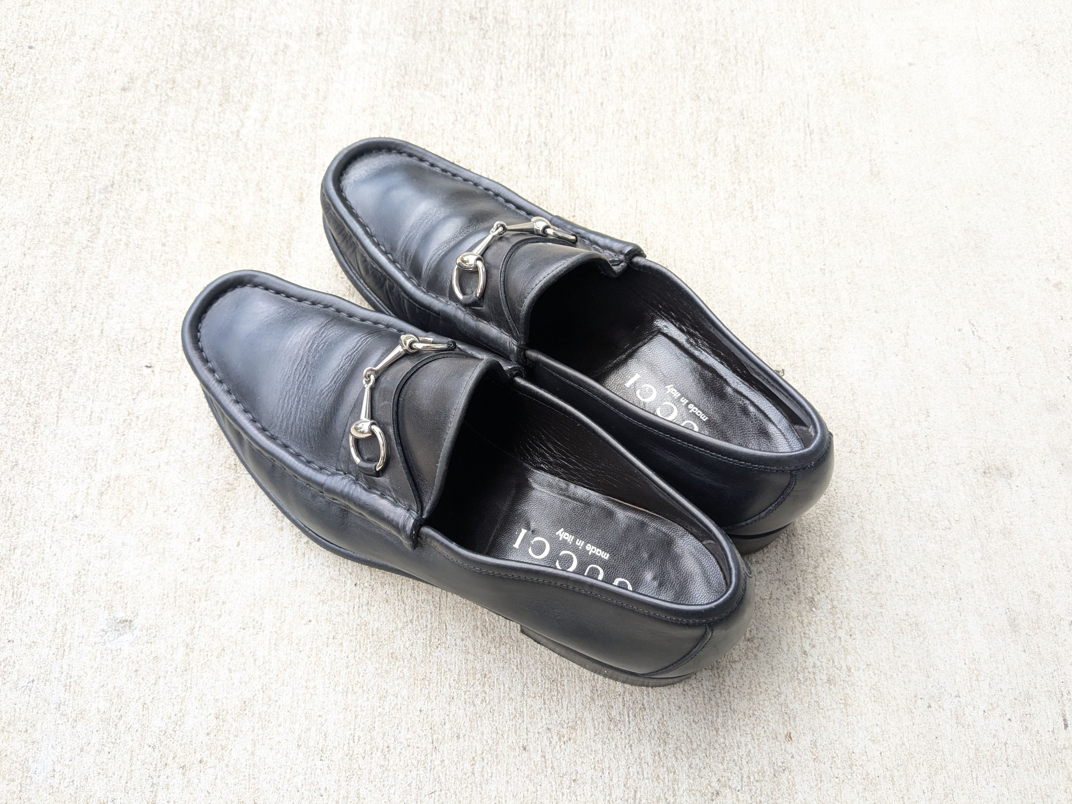 Gucci × Tom Ford Gucci Horsebit Loafers Black Leather 11 D Snaffle Slip On Size US 11 / EU 44 - 9 Thumbnail