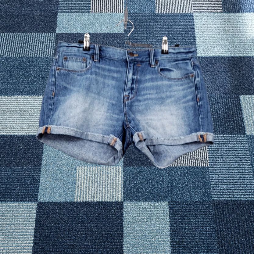 J.Crew J Crew Womens Bermuda Jean Shorts 27 Blue Liza Wash Cuffed Mid Rise Casual Denim Size 27" / US 4 / IT 40 - 1 Thumbnail
