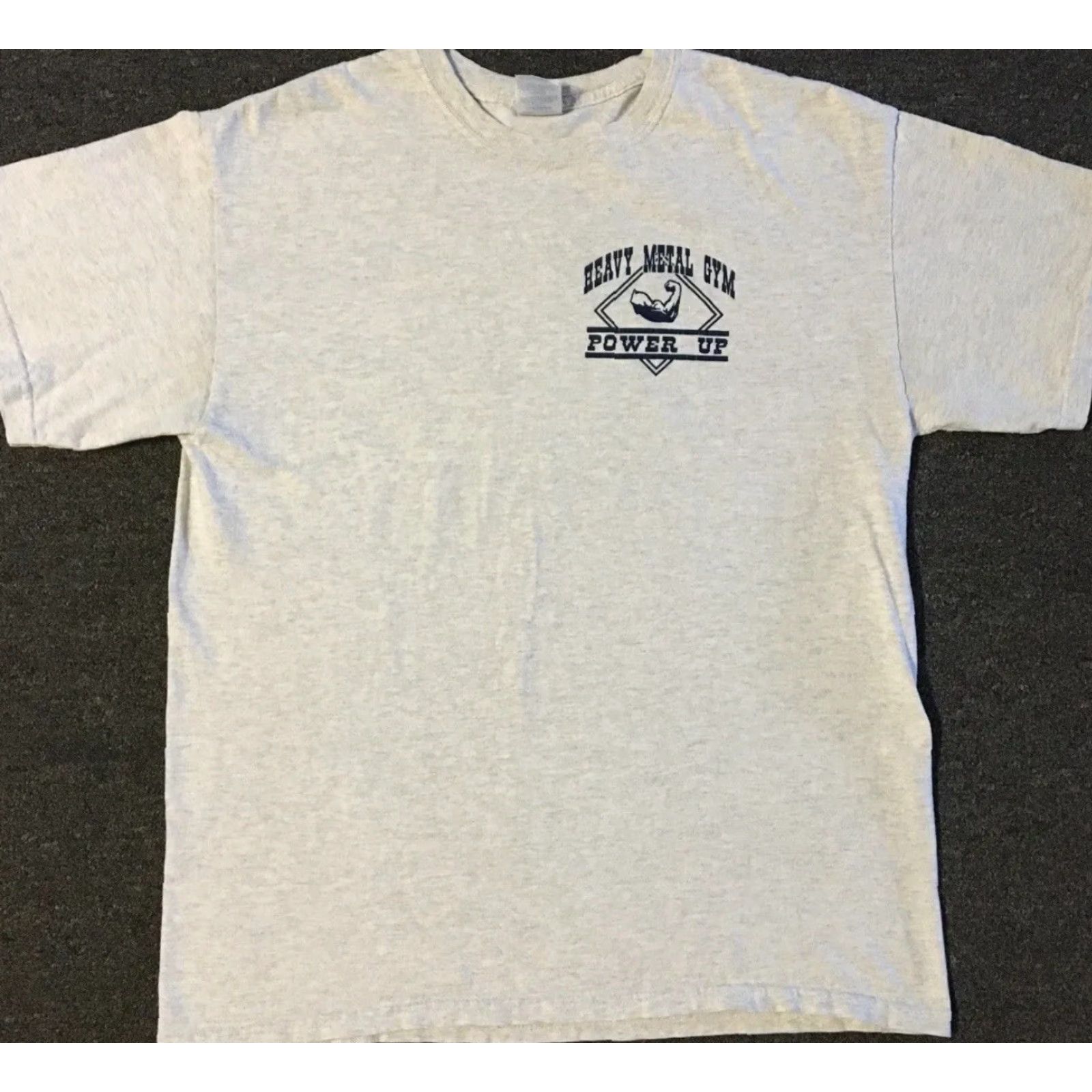Vintage Vtg Heavy Metal Gym Lord Is Strength Faded Shirt M Jesus Christ Men T-Shirt Gray 90s Grunge Funny Religion Christianity Church Bible Size US M / EU 48-50 / 2 - 2 Thumbnail