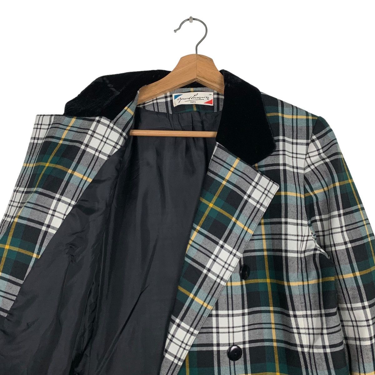Japanese Brand GERARD PASQUIER Tartan Double Breasted Coat Jacket #0531-C24 Size S / US 4 / IT 40 - 10 Thumbnail