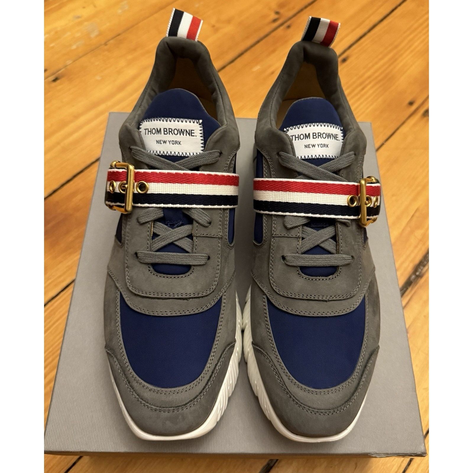 Thom Browne New In Box $900 Thom Browne Suede Sneakers US 9.5, Italy Size US 9.5 / EU 42-43 - 2 Thumbnail