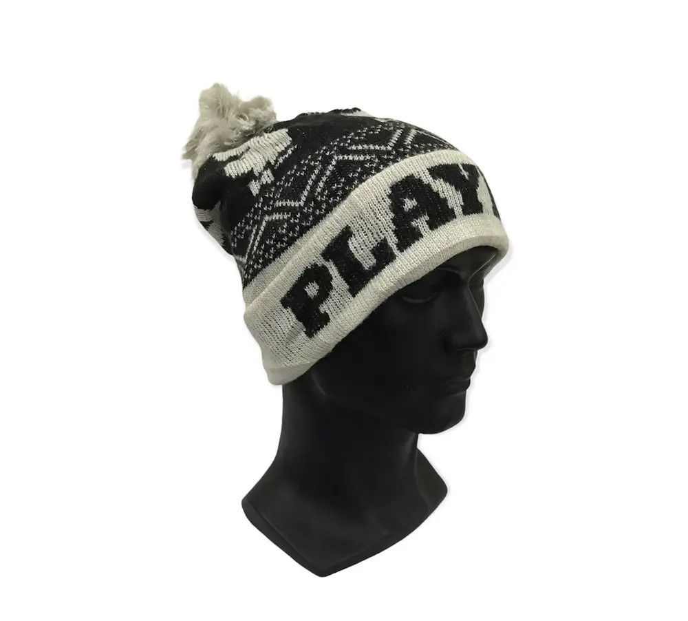 Playboy Playboy Spellout Bobble Beanie Hat Size ONE SIZE - 2 Thumbnail