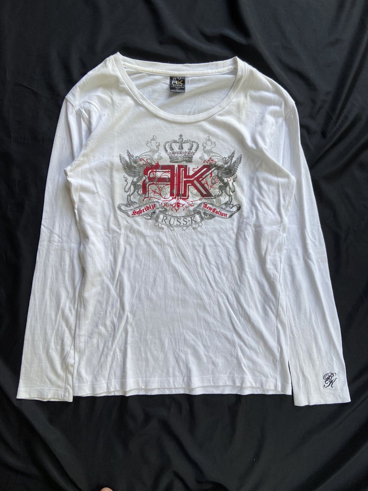 image of Beauty Beast x If Six Was Nine Six Stars And Triple Crowns Creation Russ-K Long Sleeve in White (Si