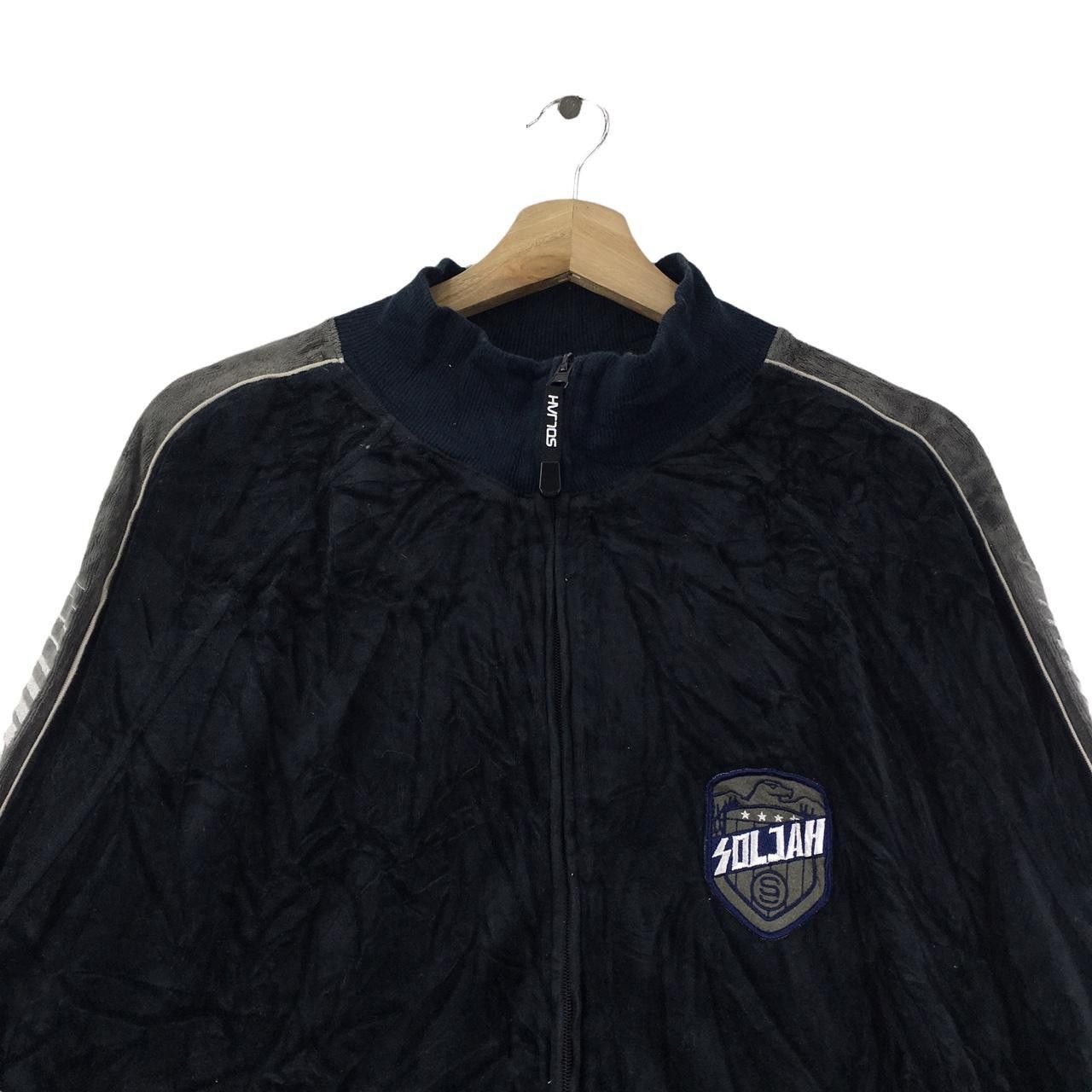 Vintage Vtg SOLJAH SKATEBOARD Hip Hop Side Logo Jacket Sweater Size US L / EU 52-54 / 3 - 2 Thumbnail