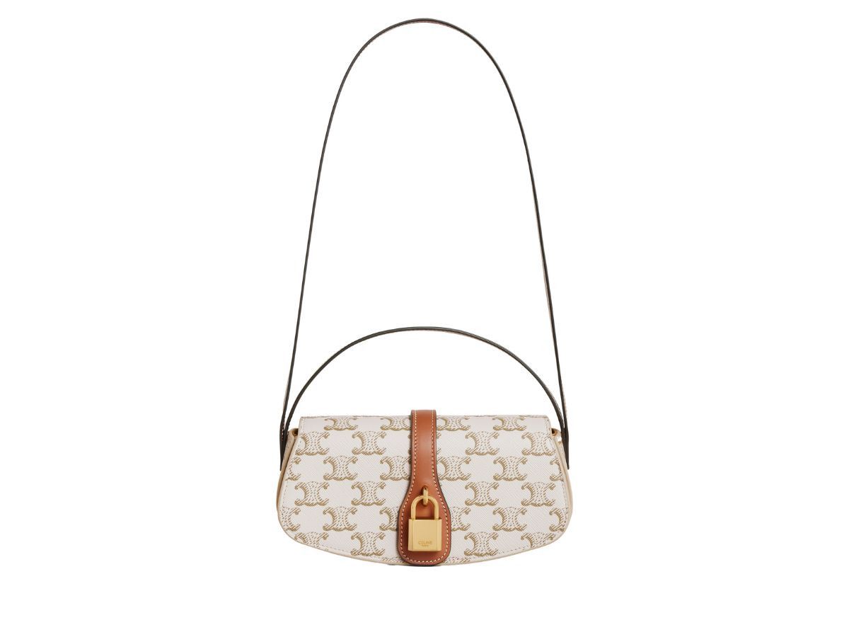 Celine o1w1db10426 Size: OS/Clutch On Strap Tabou in White/Brown Size ONE SIZE - 3 Thumbnail