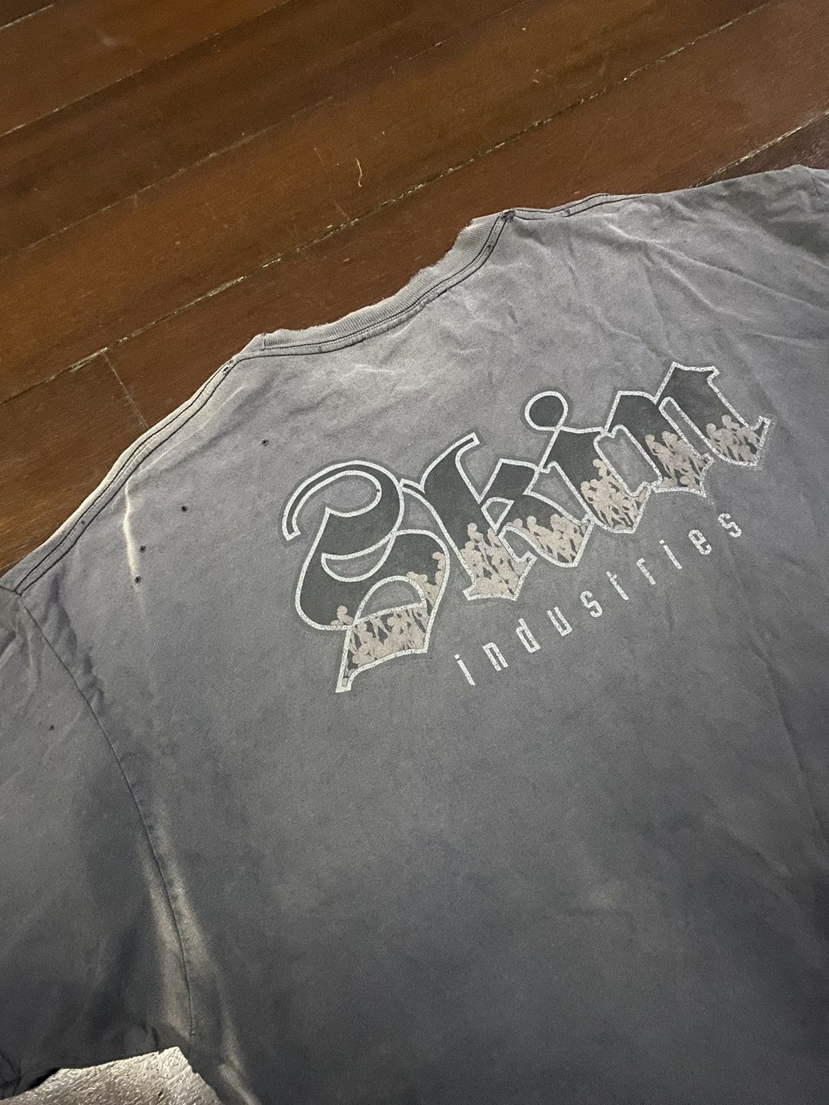 Hook-Ups FIRE 🔥🔥 VINTAGE 90s SKIN INDUSTRIES SPELL OUT DISTRESSED Size US XXL / EU 58 / 5 - 3 Thumbnail