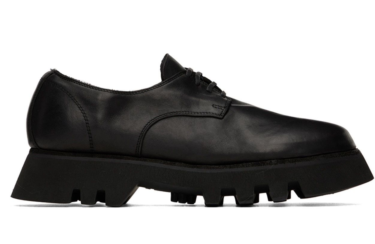 image of Guidi Black Zo02V Derby’S Shoes, Men's (Size 9)