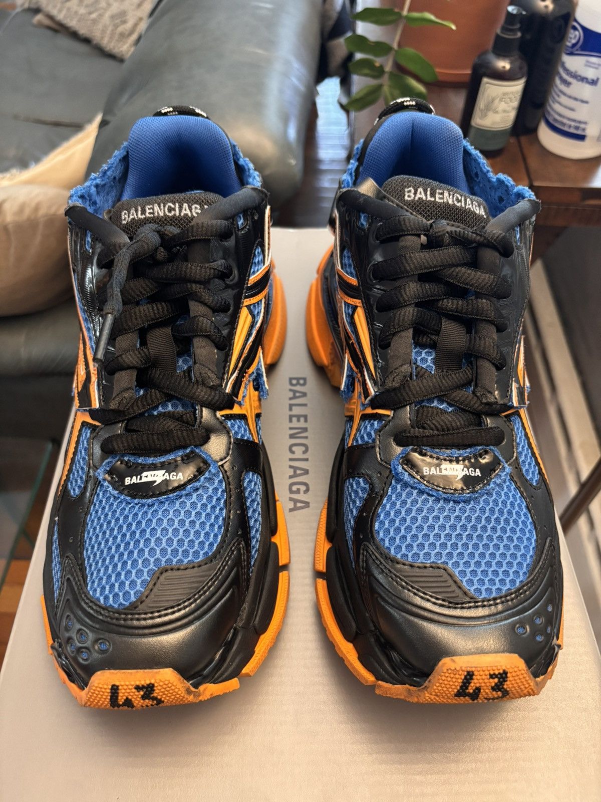 Balenciaga Balenciaga Runner Blue Orange Black Size US 10 / EU 43 - 2 Thumbnail