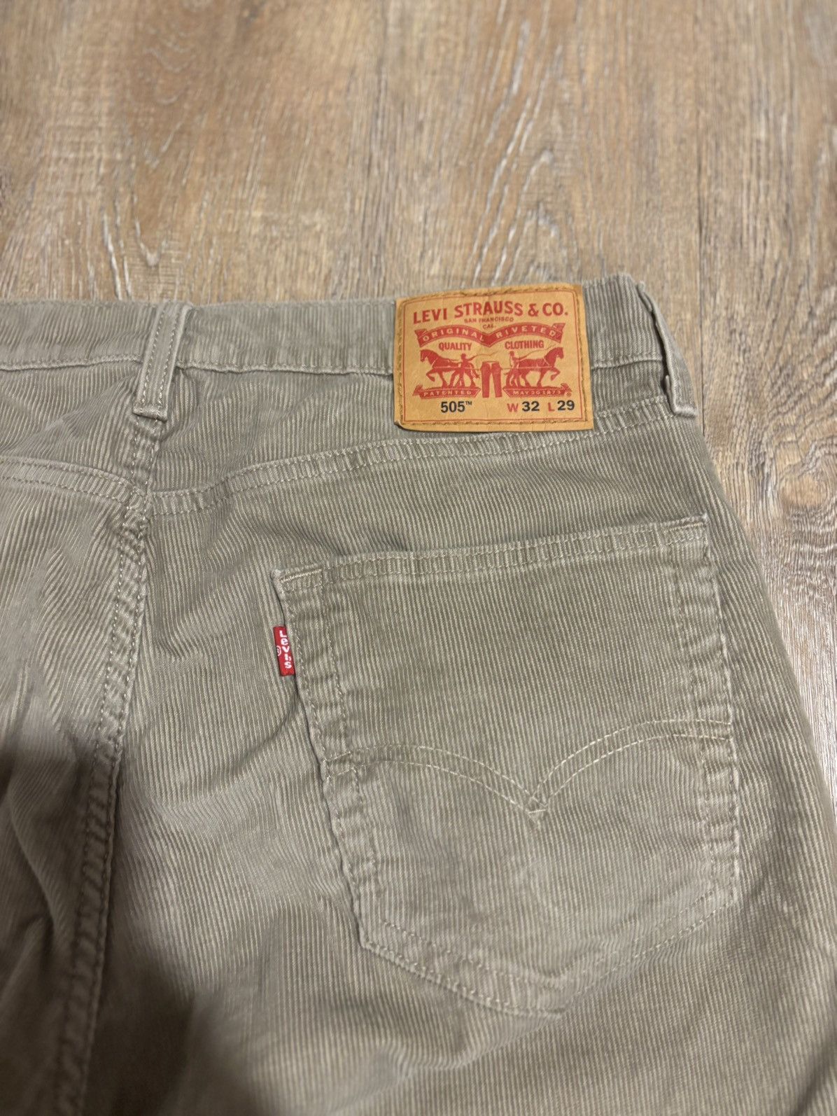 Levi's LEVI’S 505 - BEIGE CORDUROY - 32x29 Size US 32 / EU 48 - 4 Thumbnail