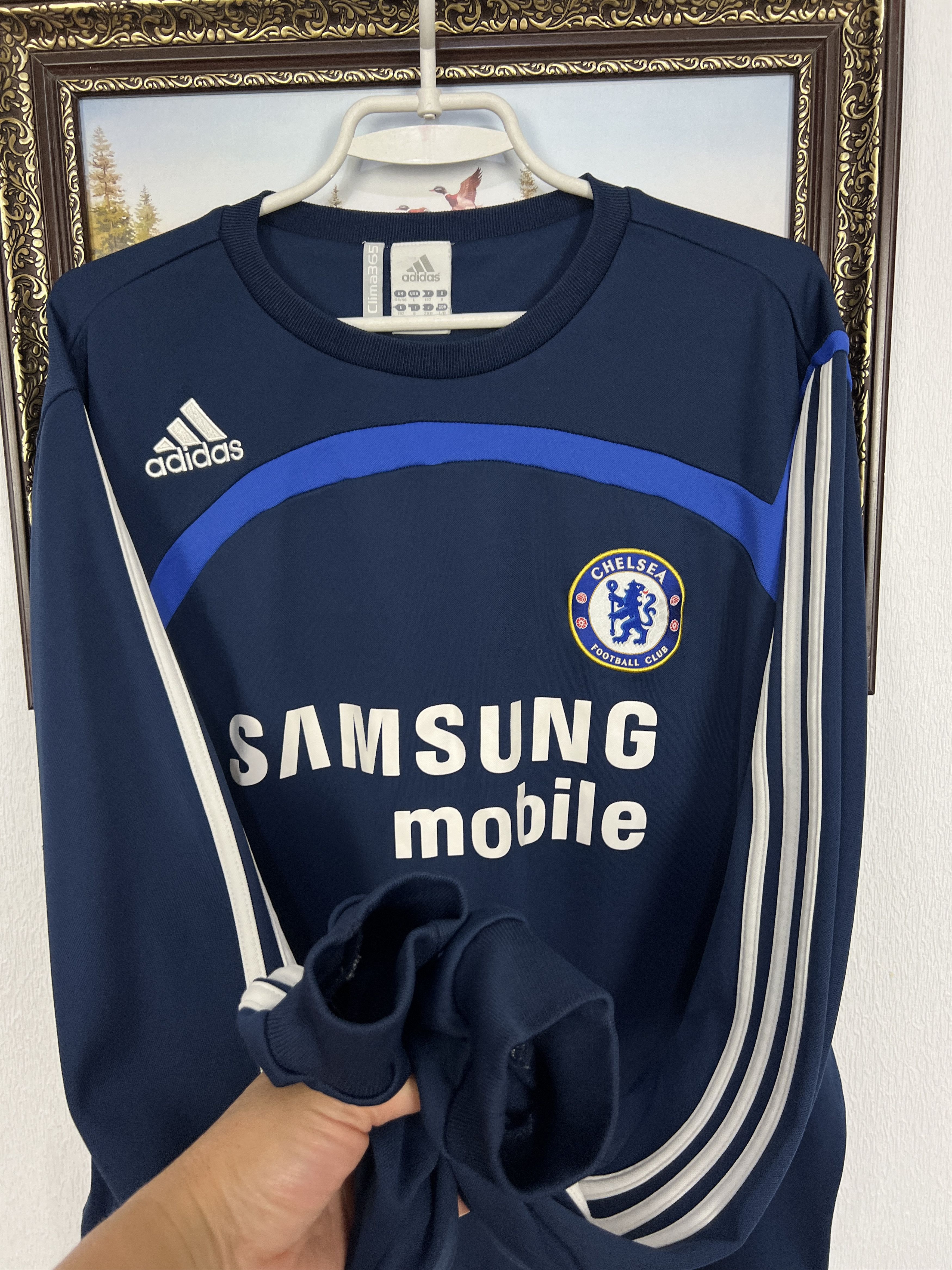 Adidas Vintage Adidas Chelsea Football Sweatshirt Soccer Blue Size US L / EU 52-54 / 3 - 5 Thumbnail