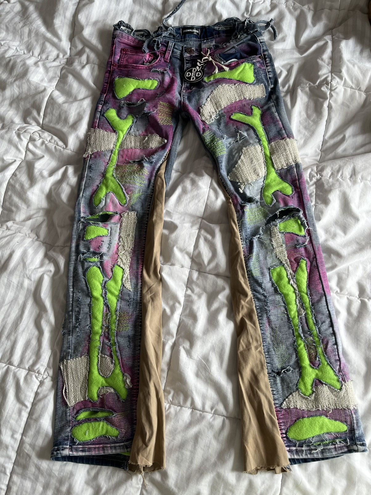 Designer × Vintage Ded Wrldwide Cosmo & Wanda 3D Bones Size US 30 / EU 46 - 2 Thumbnail