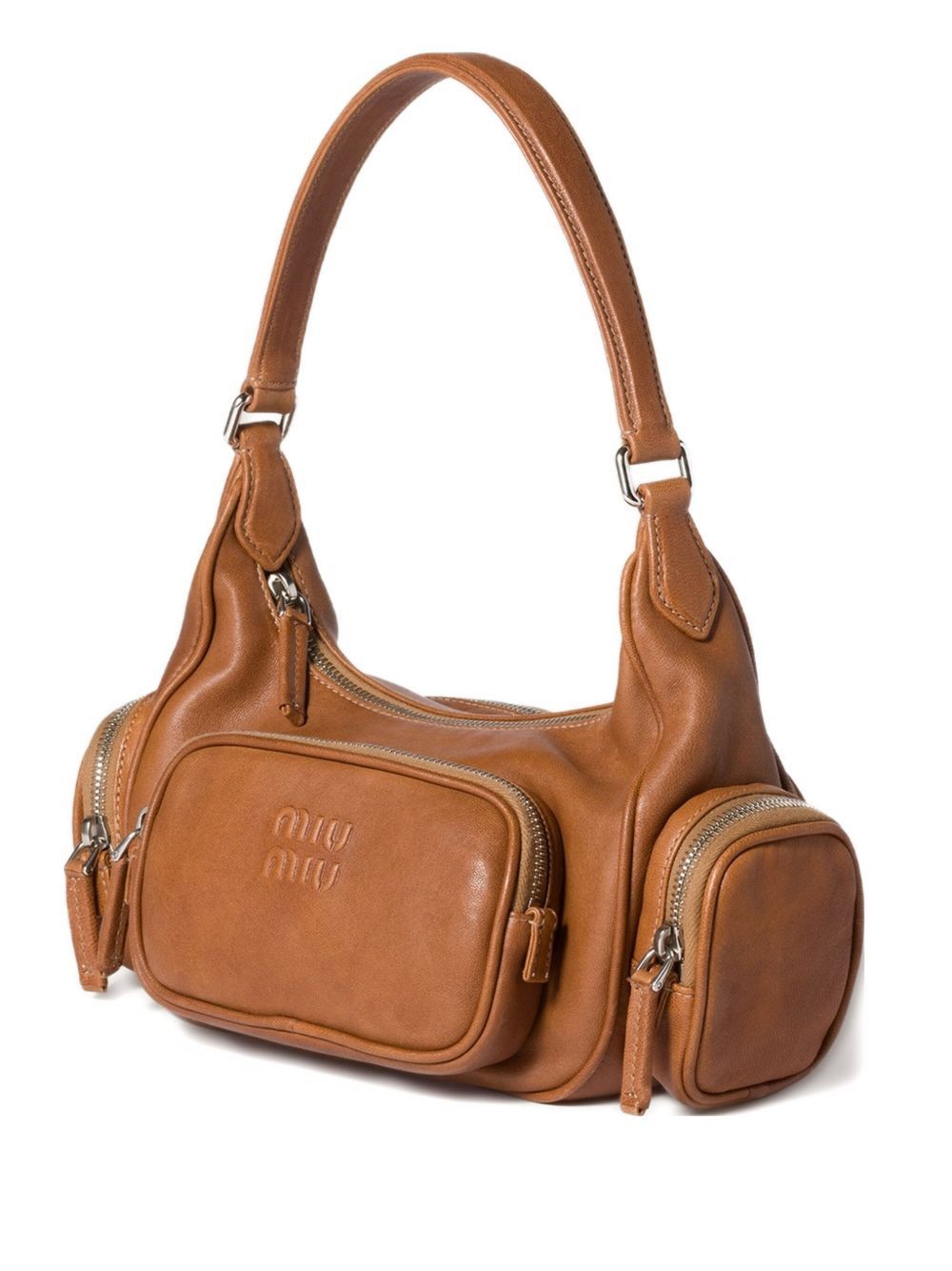 POCKET LEATHER SHOULDER BAG