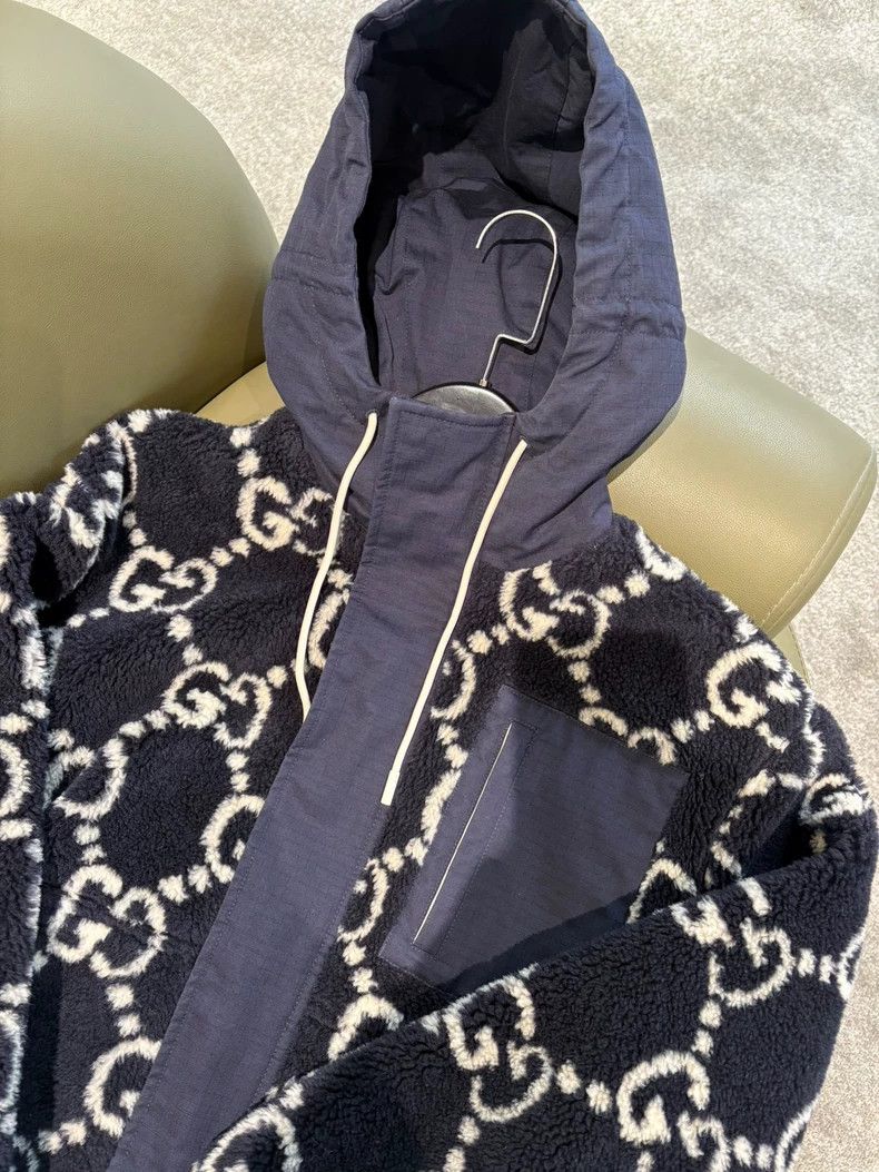 Gucci Gucci Dark blue double G lamb jacket 2502-Nextarrow Size US XS / EU 42 / 0 - 3 Thumbnail
