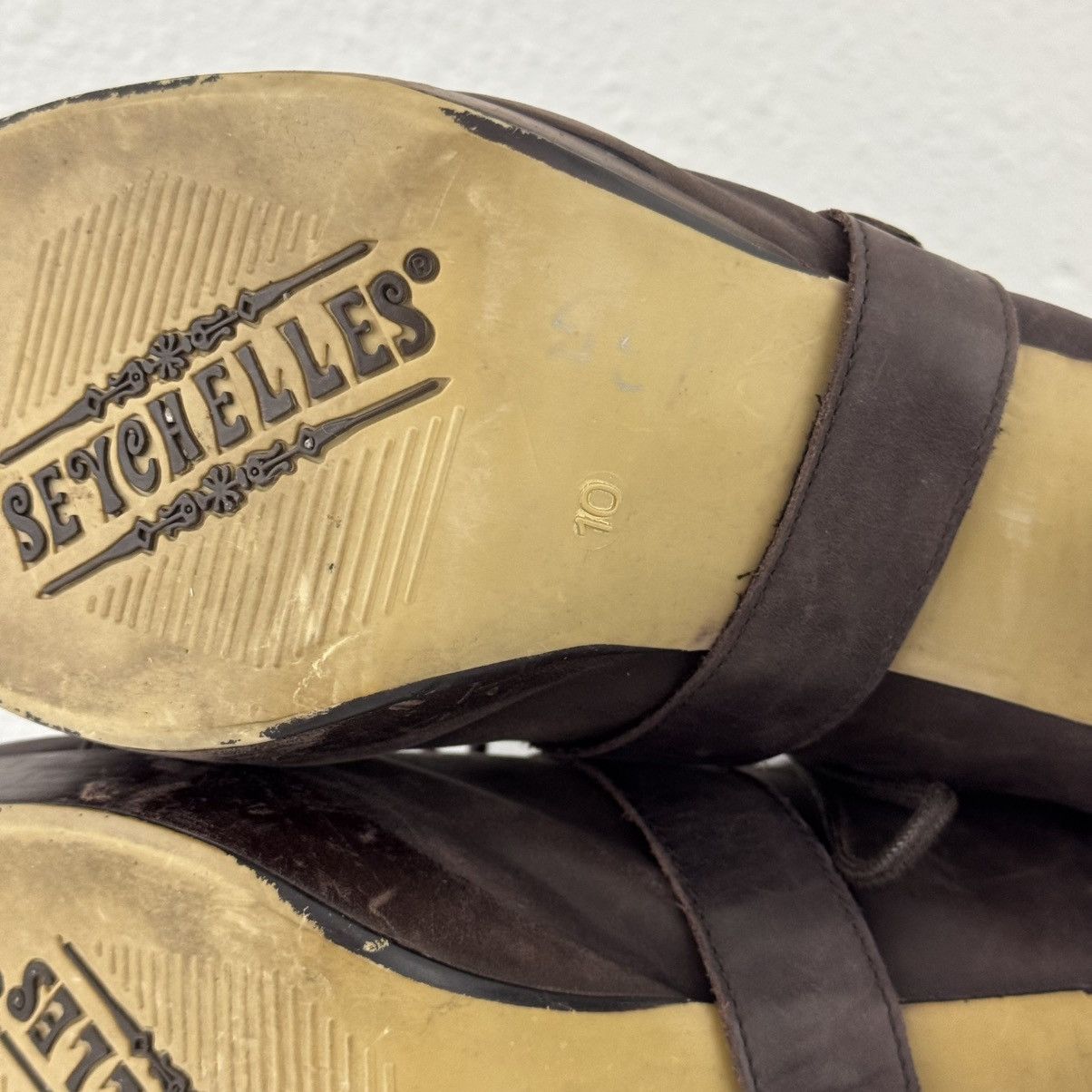 Seychelles SEYCHELLES Brown Leather Under Construction Ankle Boots Size US 10 / IT 40 - 13 Thumbnail