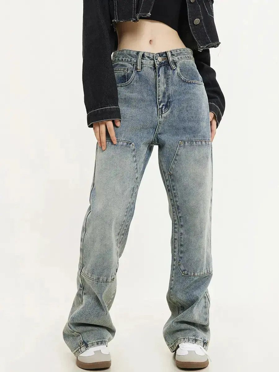Japanese Brand × Jean Retro washed casual straight leg jeans Size US 30 / EU 46 - 2 Thumbnail