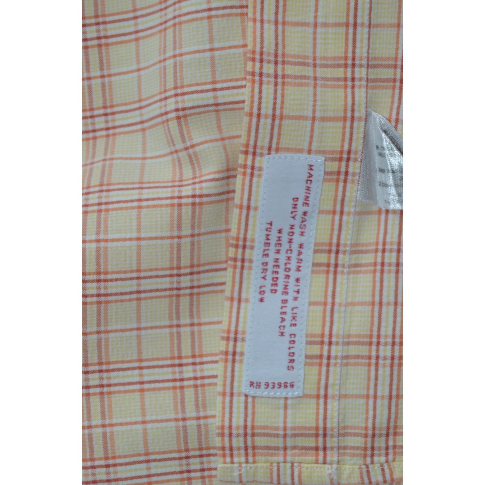 Brooks Brothers Brooks Brothers Shirt L Orange Plaid Cotton Long Sleeve Button-Down Collar Mens Dress Shirt Traditional Fit Size US L / EU 52-54 / 3 - 5 Thumbnail