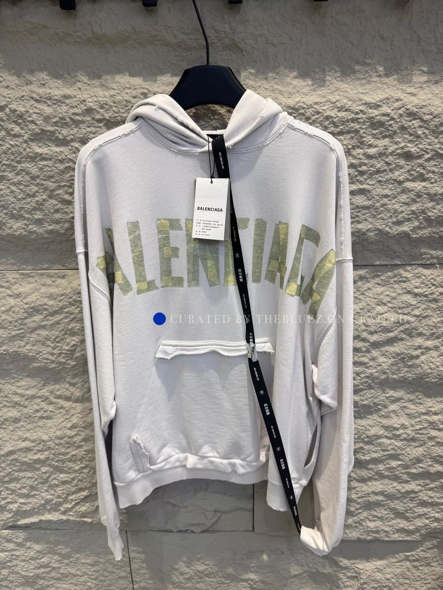 Balenciaga Distressed Multi-Color Logo Hoodie Size US XXS / EU 40 - 1 Thumbnail