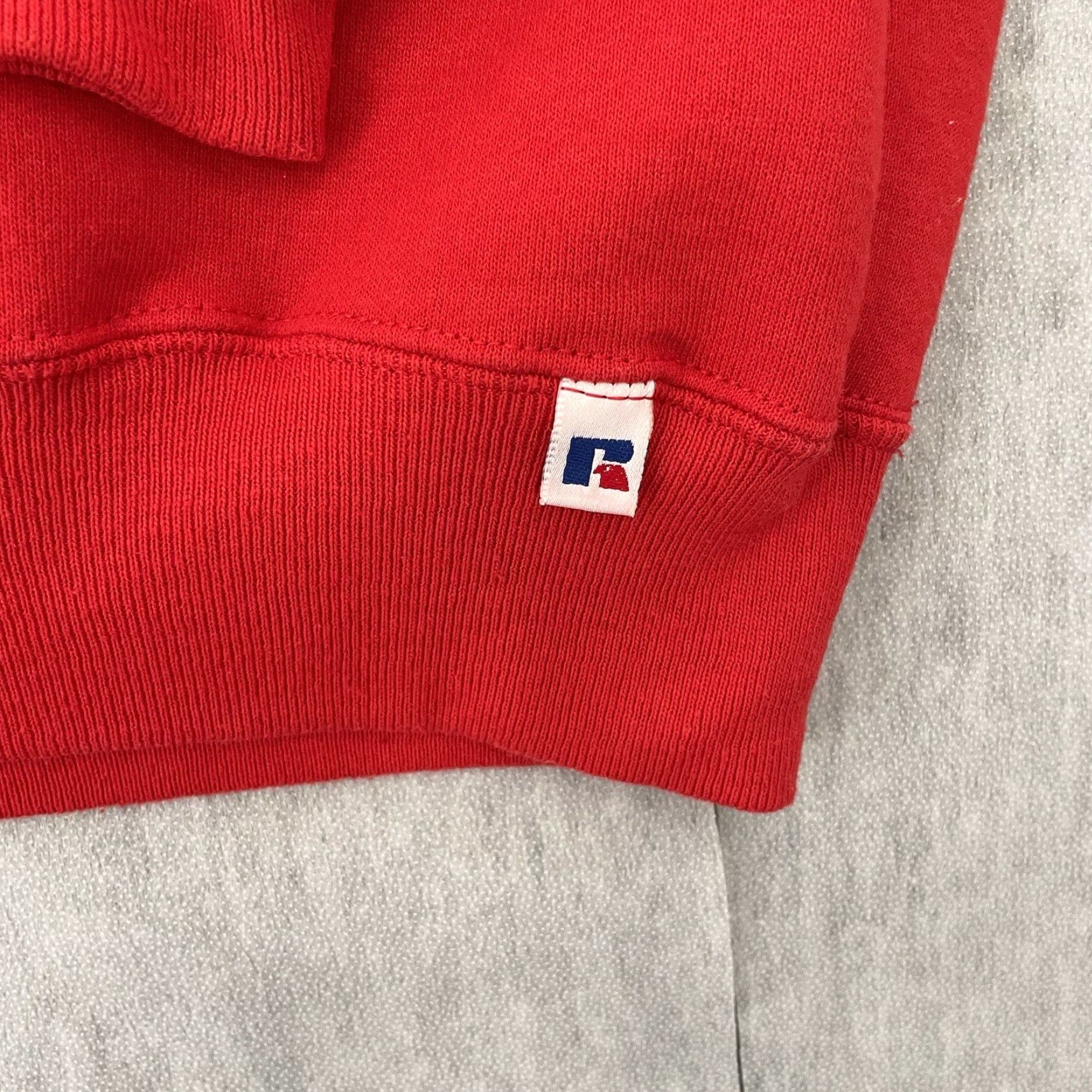 Russell Athletic VINTAGE Russell Athletic Allegheny Sweater Pullover Shirt Mens 2XL Red USA Crew Neck Fleece Logo Cotton Blend Polyester Instant Washable Size US XXL / EU 58 / 5 - 5 Thumbnail