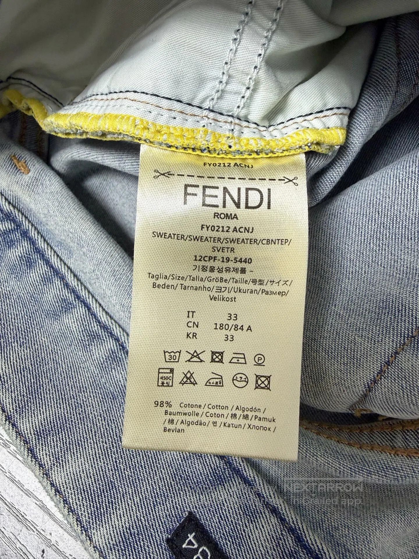 Fendi FENDI Light Blue Jeans. Size 32" / US 10 / IT 46 - 7 Thumbnail