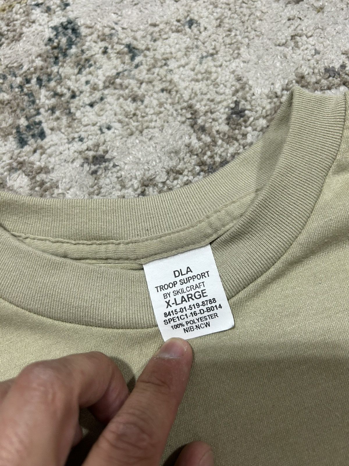 Vintage Military Sand Blank Tee XL USA Troop Support Beige Size US XL / EU 56 / 4 - 3 Thumbnail