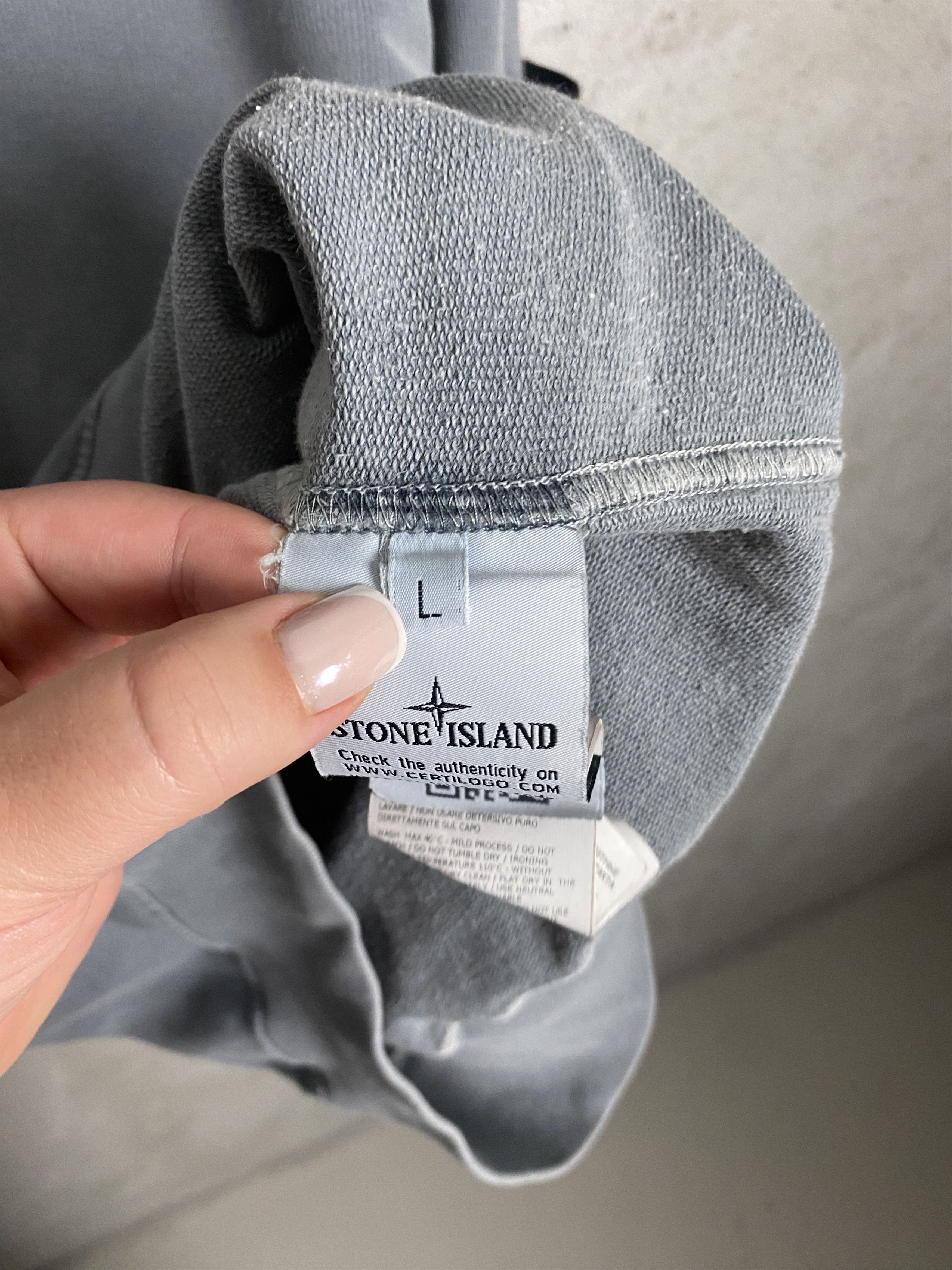 Stone Island Stone Island long sleeve t-shirt tee casual washed Size US L / EU 52-54 / 3 - 6 Thumbnail