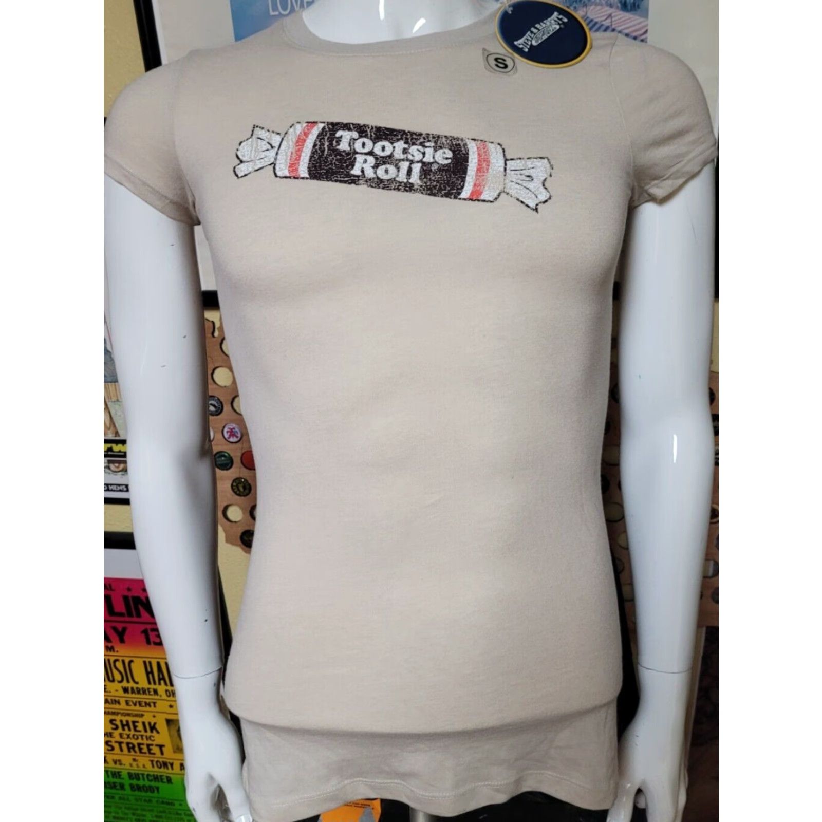 Vintage VINTAGE Retro Tootsie Roll Sweet & Delicious Candy Logo T Shirt Womens Jrs Small New NWT Size S / US 4 / IT 40 - 2 Thumbnail