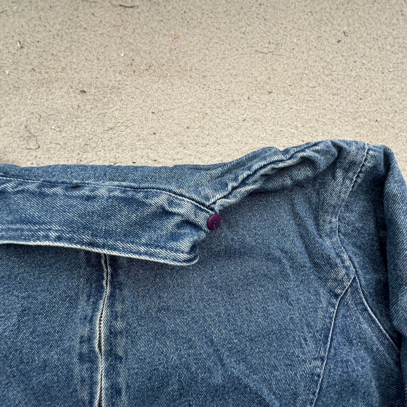 Other VTG North Style Denim Jean Zip Coat Jacket Womens M Flannel Size M / US 6-8 / IT 42-44 - 7 Thumbnail