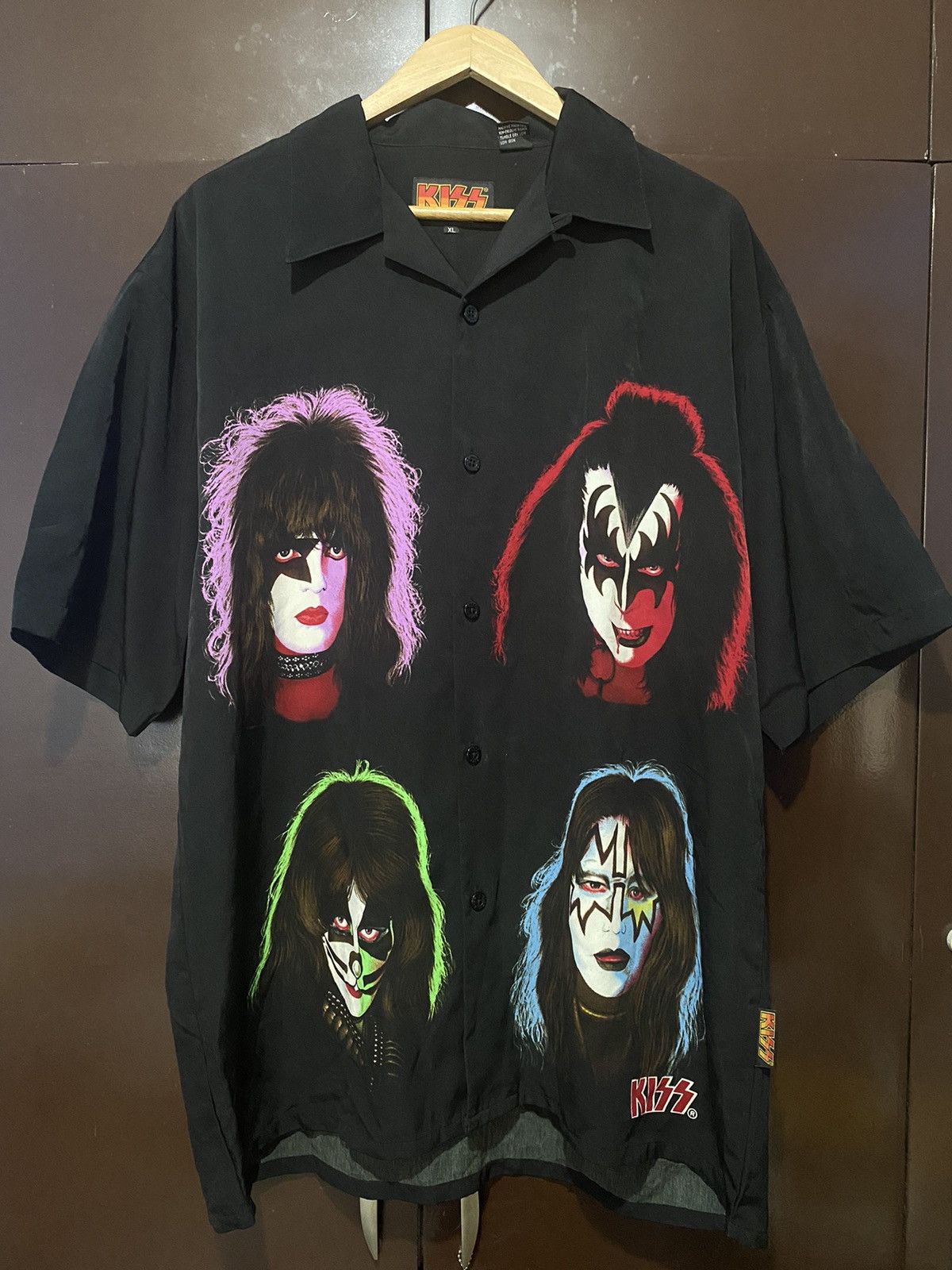 Band Tees × Vintage Vintage 90's Kiss Buttondown Size US XL / EU 56 / 4 - 1 Thumbnail