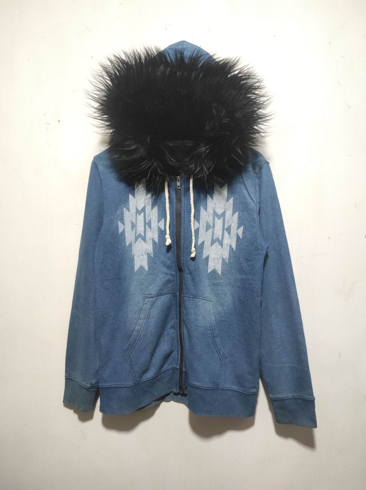 Japanese Brand Growth by Grail denim zip fur hoodie ifsix LGB style Size US L / EU 52-54 / 3 - 2 Thumbnail