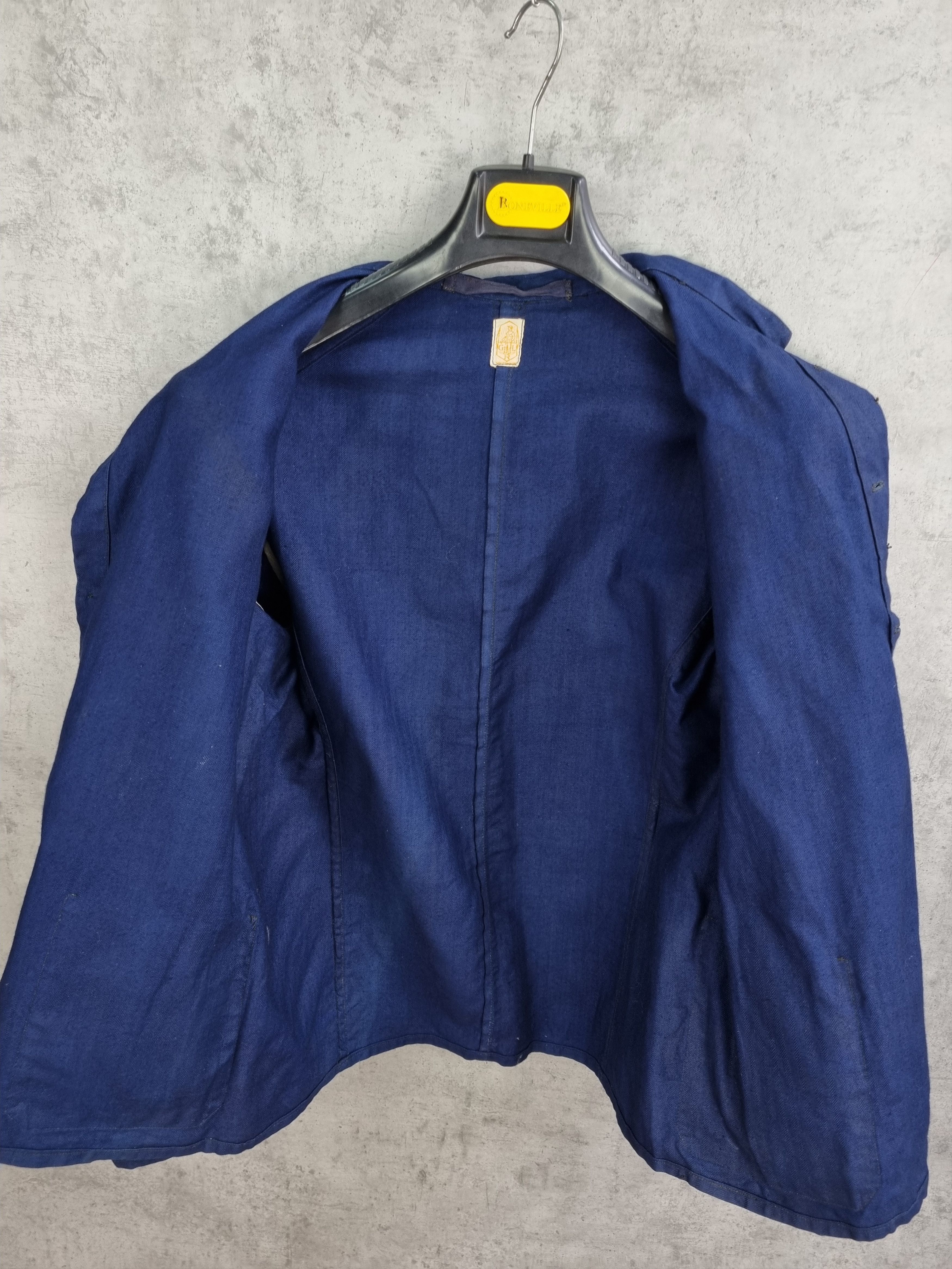 Le Laboureur × Vetra 80s Iconic Nehru Collar Worker German Jacket Size US M / EU 48-50 / 2 - 11 Thumbnail