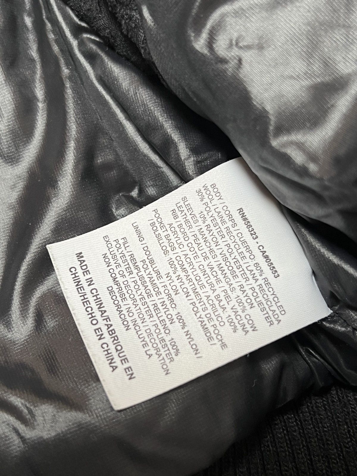 Nike Vintage Nike x Kobe Bryant Cow Leather Sleeve Bomber Jacket Size US M / EU 48-50 / 2 - 9 Thumbnail