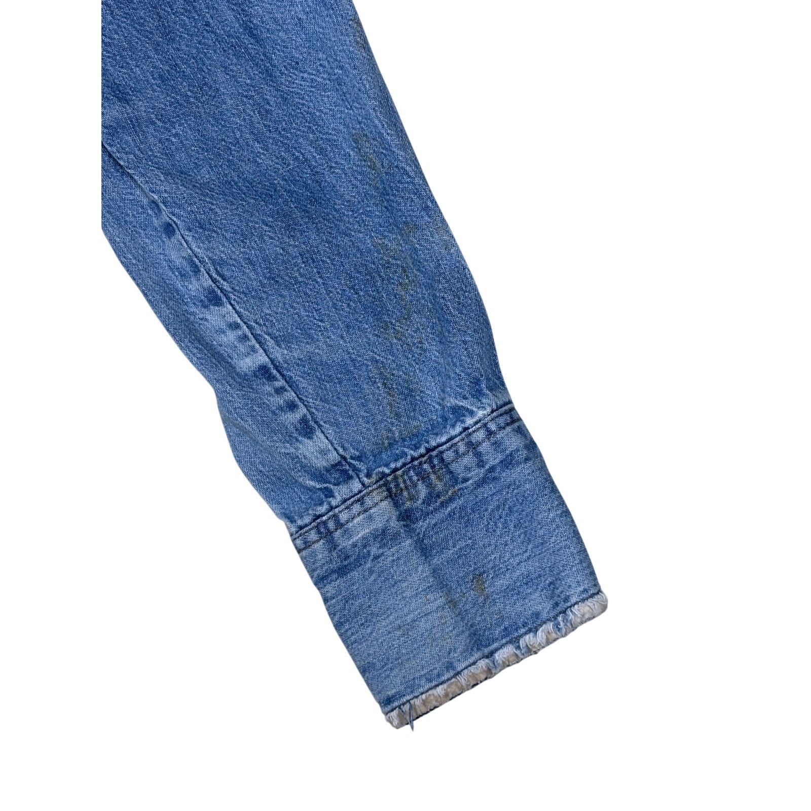 Wrangler Wrangler ProGear Denim Western Shirt USA Made 15x33 Long Size US M / EU 48-50 / 2 - 9 Thumbnail