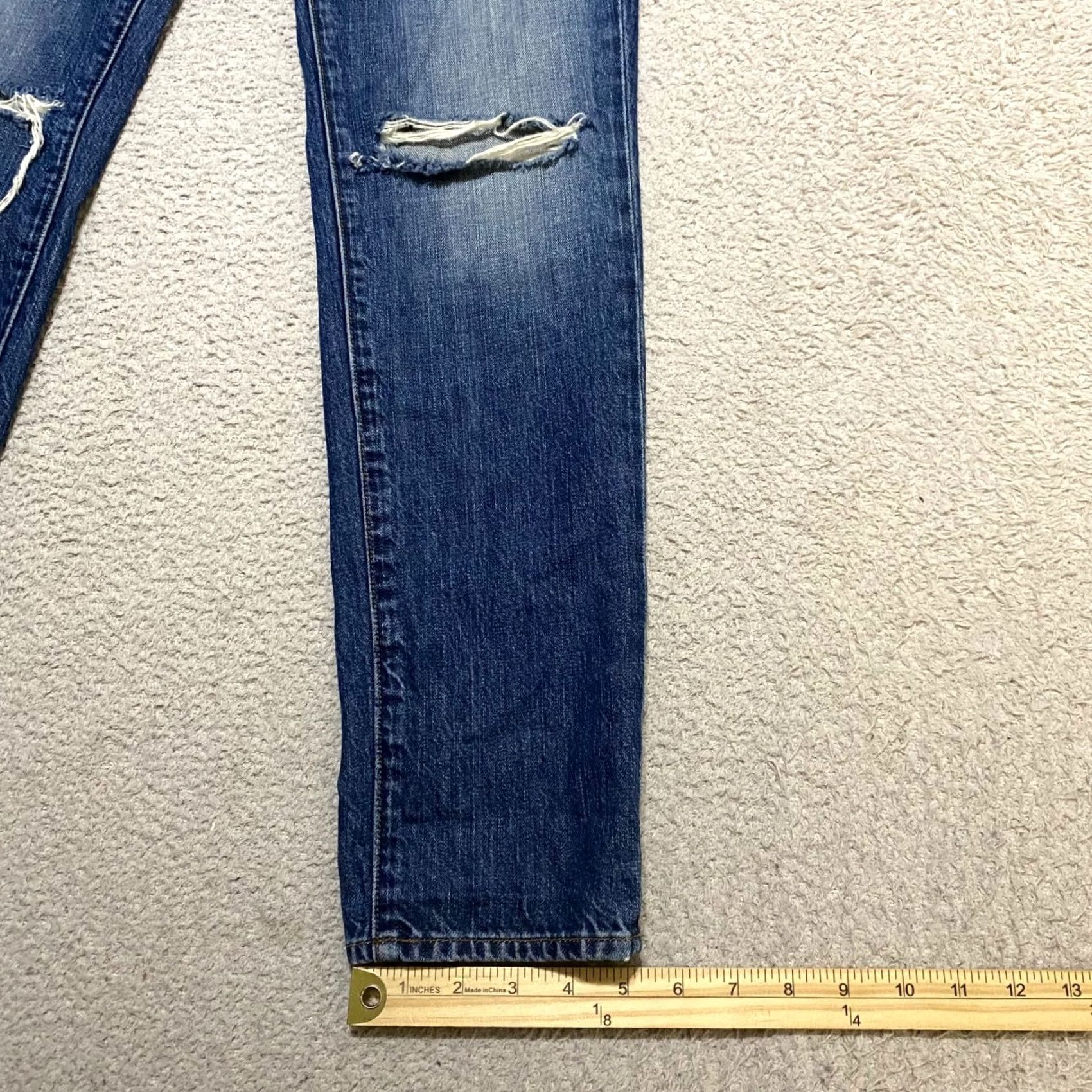 J Brand J Brand Jeans Womens 26 Blue Denim Jake Slim Boyfriend Distressed Medium Wash Size 26" / US 2 / IT 38 - 5 Thumbnail