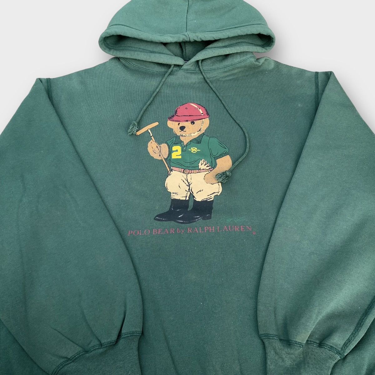 Polo Ralph Lauren Vintage 90s Polo Bear Ralph Lauren Hoodie Size L / US 10 / IT 46 - 8 Thumbnail