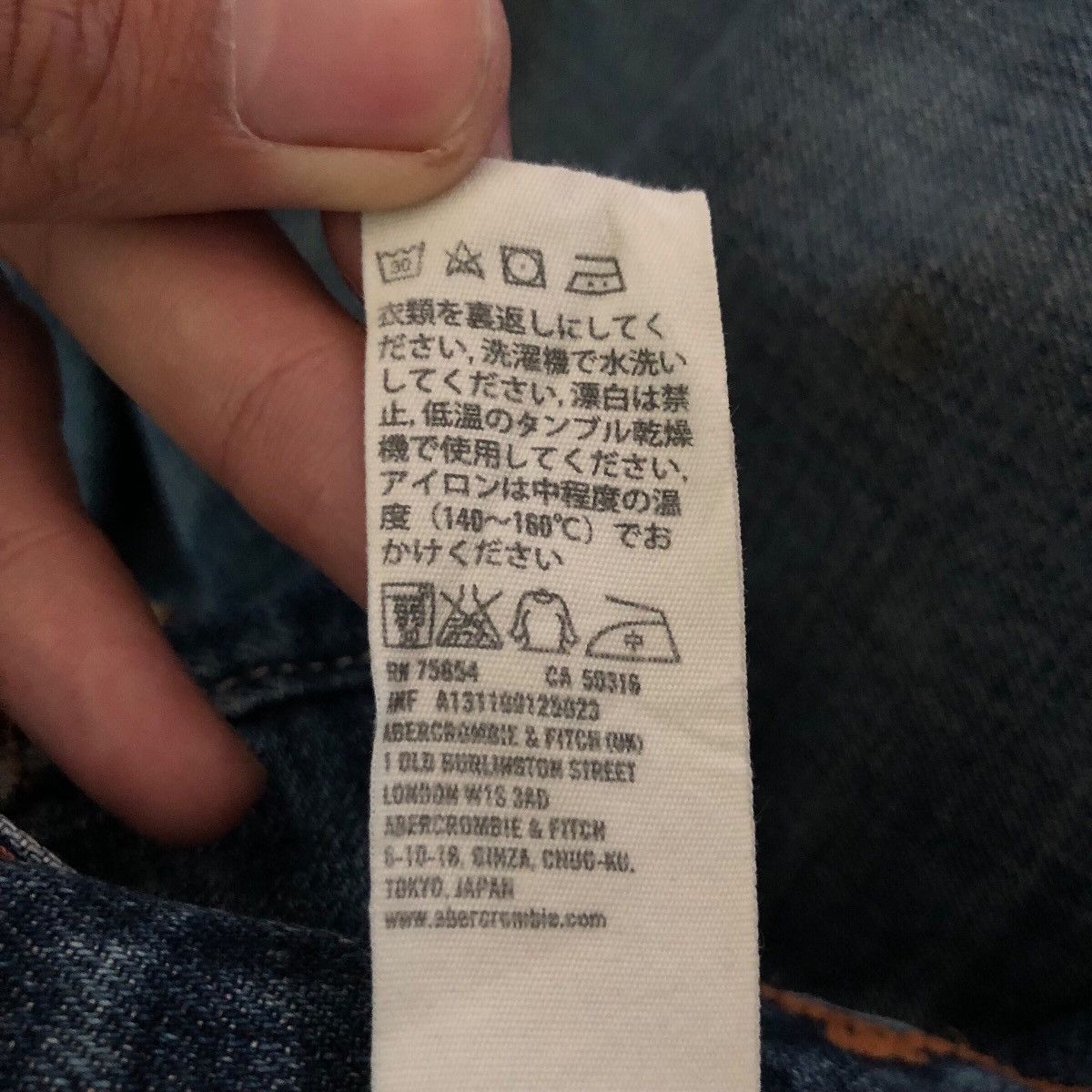 Abercrombie & Fitch Vintage Abercrombie and Fitch Denim Jeans Size US 34 / EU 50 - 15 Thumbnail