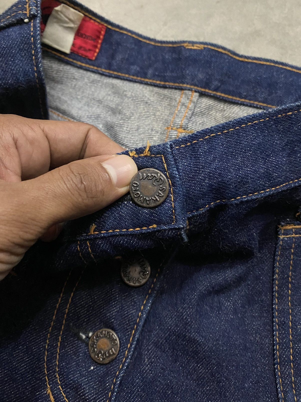If Six Was Nine × Japanese Brand × Vintage Flare Jeans Vintage Japanese Sakamoto Bush Pant Jeans Size US 29 - 10 Thumbnail