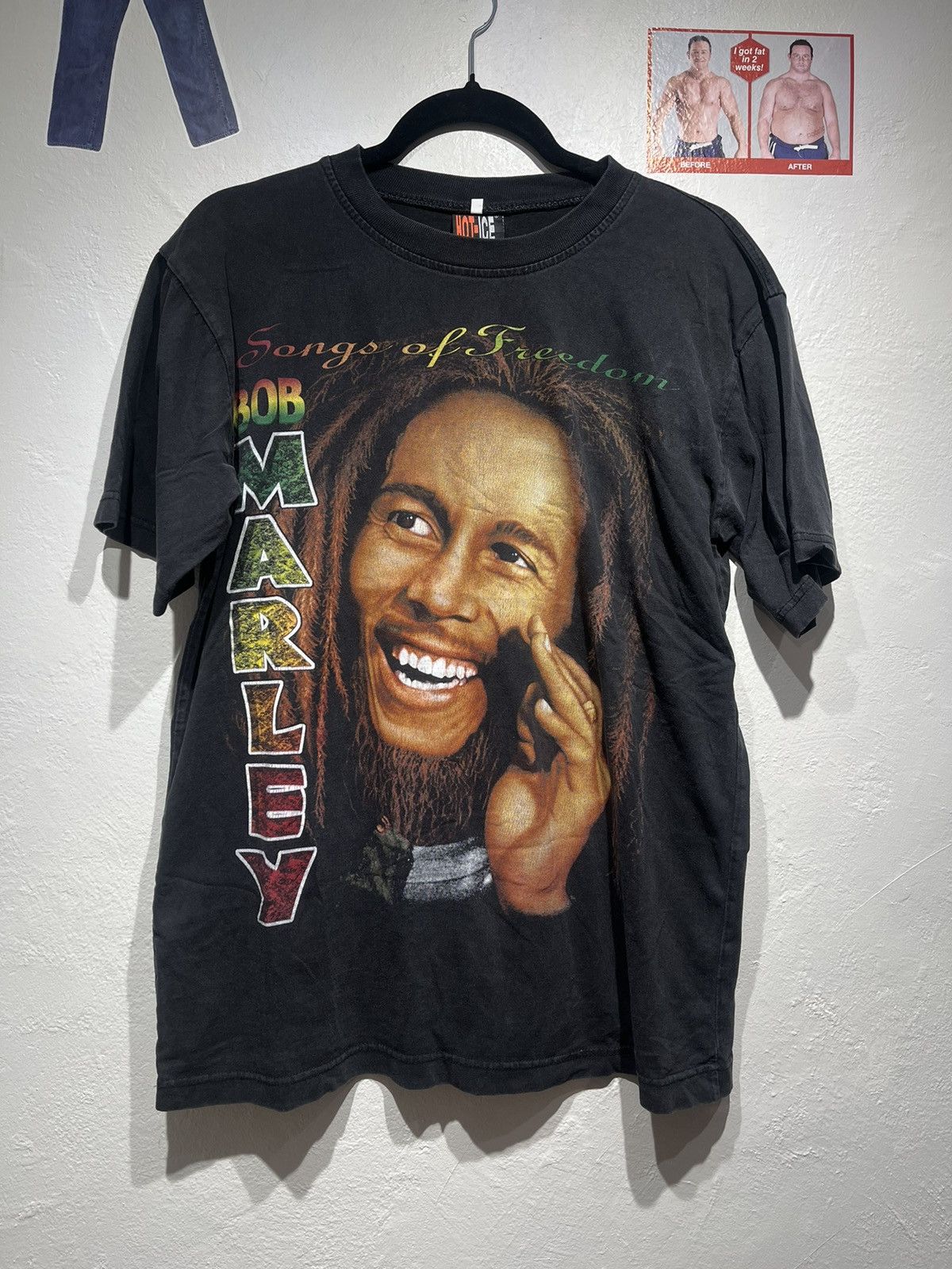 Bob Marley × Rap Tees × Vintage Vintage Y2k Bob Marley Rap tee Size US M / EU 48-50 / 2 - 1 Thumbnail