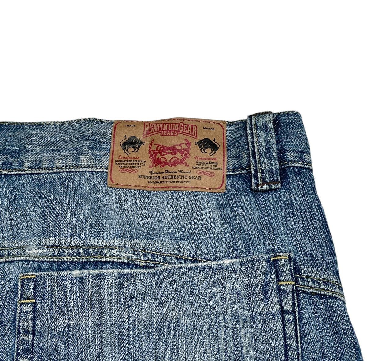 If Six Was Nine × Japanese Brand × Vintage Rare Vintage Brand Platinum Gear Oversized Baggy Jeans 2000s Size US 40 / EU 56 - 9 Thumbnail